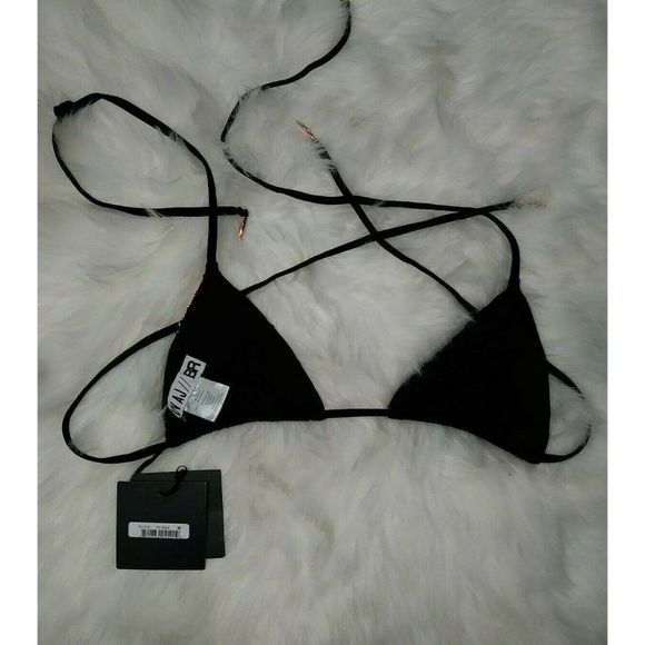 NWT LUV AJ BR Copper Chain Link Bikini Top M - Picture 6 of 7